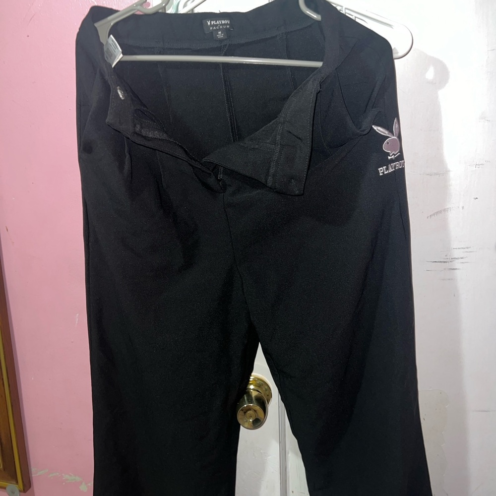 Straight leg Playboy pants